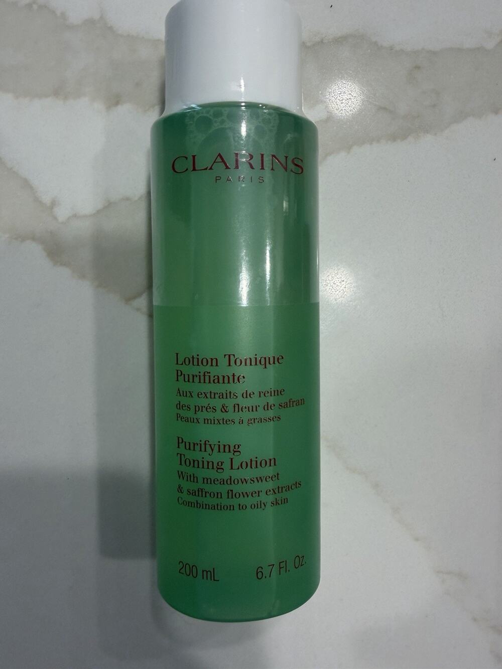 Clarins Toning Lotion w/ Iris Alcohol Free Combination or Oily Skin Toner 6.8oz